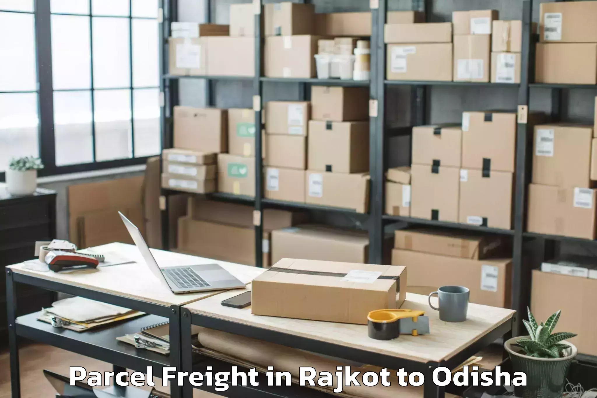 Discover Rajkot to Tikabali Parcel Freight